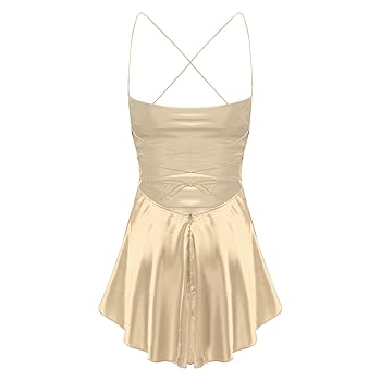 Amazon.com: Jhaoyu Womens Cowl Neck Satin Mini Bodycon Dress
